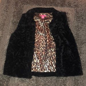 Betsey Johnson Faux Fur Vest